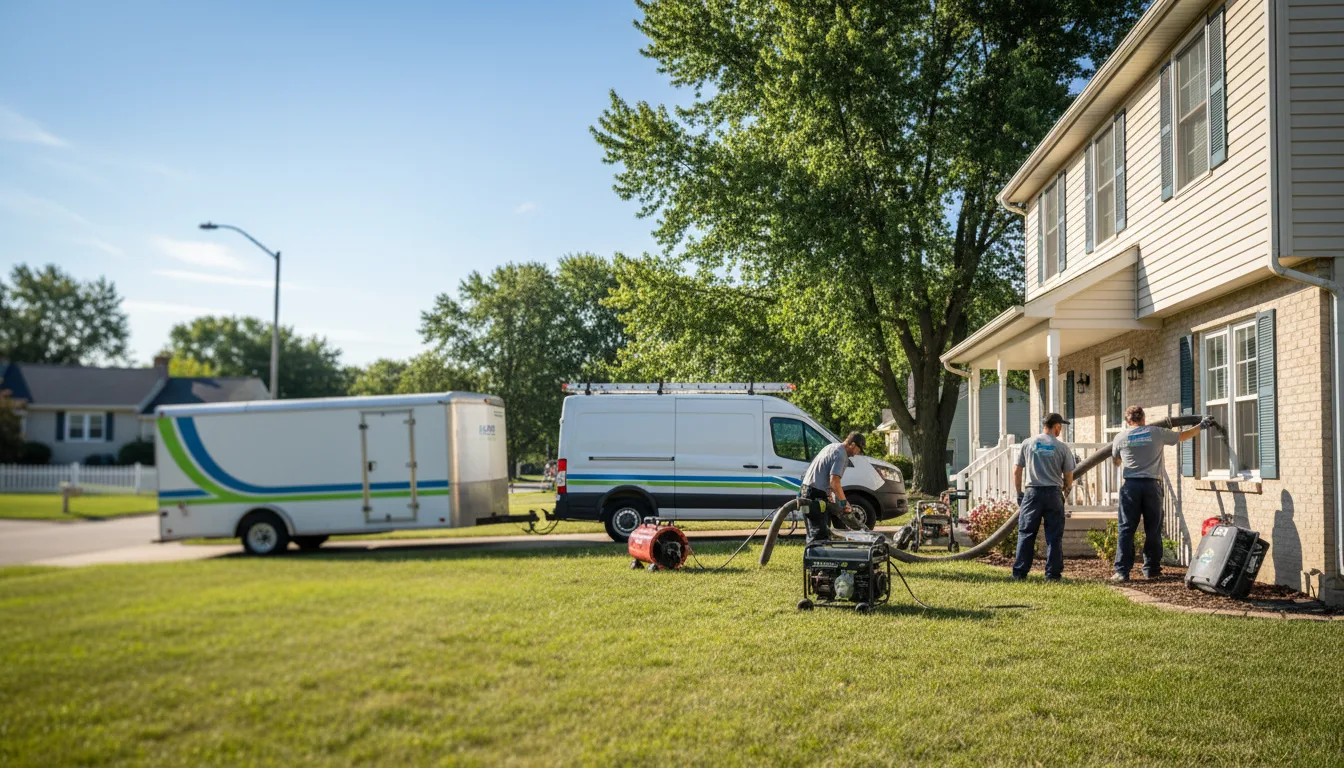 Flooded Basement Restoration And Cleanup With Repair in Shoals, IN near me